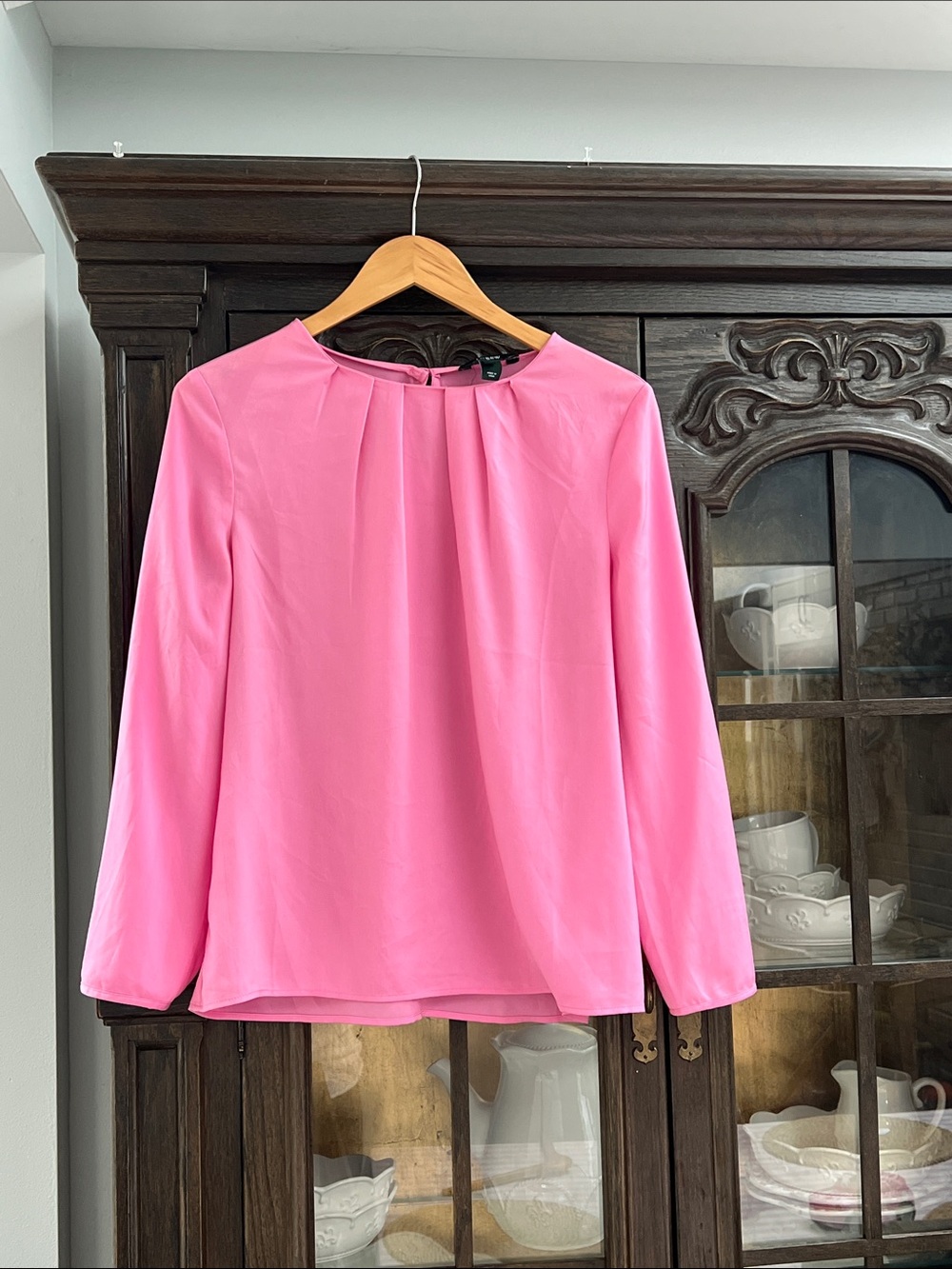 J.Crew Women’s Bubblegum Pink Long Sleeve Blouse